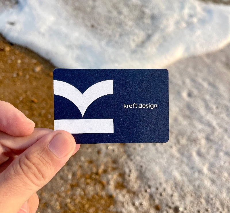 Engagements - Carte de visite Kraft Design.